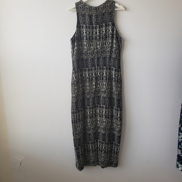 J.B.S LTD black and white embellished sleeveless dress size 16 - Picture 2 of 5